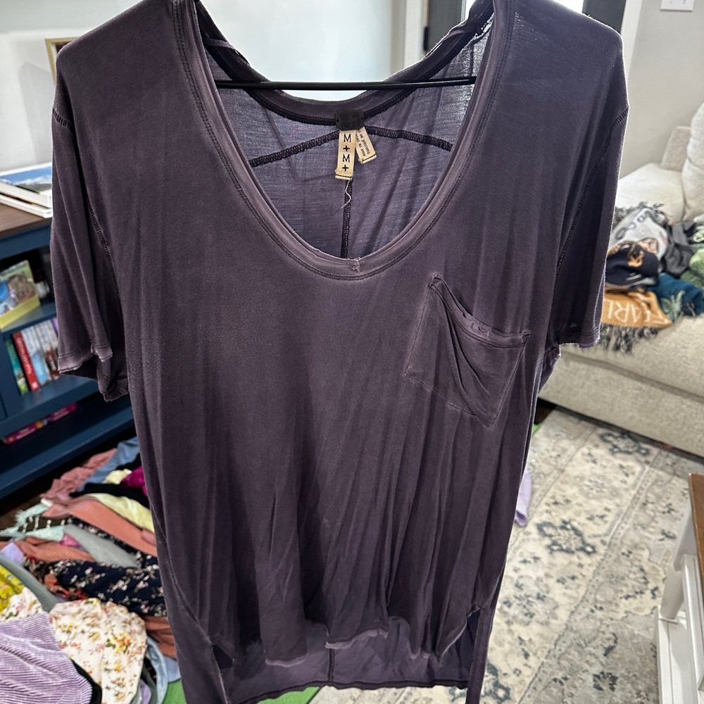 We The Free Deep Purple Short Sleeve Tee